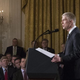 Supreme Court nominee Neil Gorsuch addresses a pale, mostly male crowd Tuesday after President Trump introduced him. (Credit: Al Jazeera)